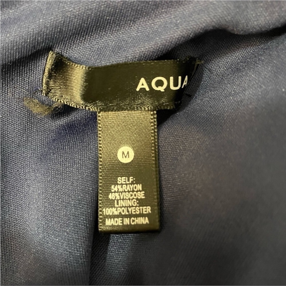 Aqua Navy Ruffle Dress - Picture 5 of 9